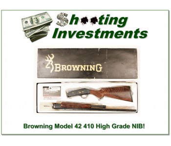 Browning Model 42 High Grade 410 NIB!
